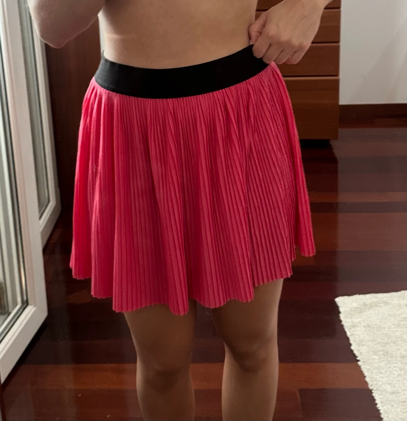 Saia plissada rosa Tezenis